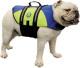 Neoprene Doggy Vest, M, Blue/Yellow, 20-50 lbs. - Paws Aboard