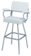 130 Pilot Seat with Polished Frame and Stool - Garelick
