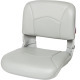 All-Weather High-Back Folding Boat Seat with Cushions, Gray - Tempress