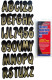 Series 200 3" Boat Decal Letter/Number Set, Beige/Black - Hardline