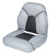 Premuim Mid Back Folding Seat, Marble-Charcoal - Wise Boat Seats