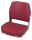 Promotional Low Back Folding Boat Seat, Red - Wise Boat Seats