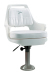 Standard Pilot Chair 015 with Cushions, 15" Fixed Pedestal and Seat Slide - Wise Boat Seats