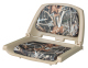 Camouflage Molded Plastic Seat, Advantage Max 4 Cushions on Tan Shell - Wise Boat Seats