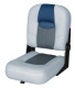 Blast-Off Tour Series 14" Buddy Seat, Gray-Charcoal-Navy - Wise Boat Seats