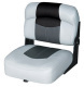 Blast-Off Tour Series 17" Buddy Seat, Gray-Charcoal-Black - Wise Boat Seats