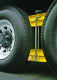 Wheel Stop with Lock, 3-1/2" to 5-1/2" Tire Spacing - Camco